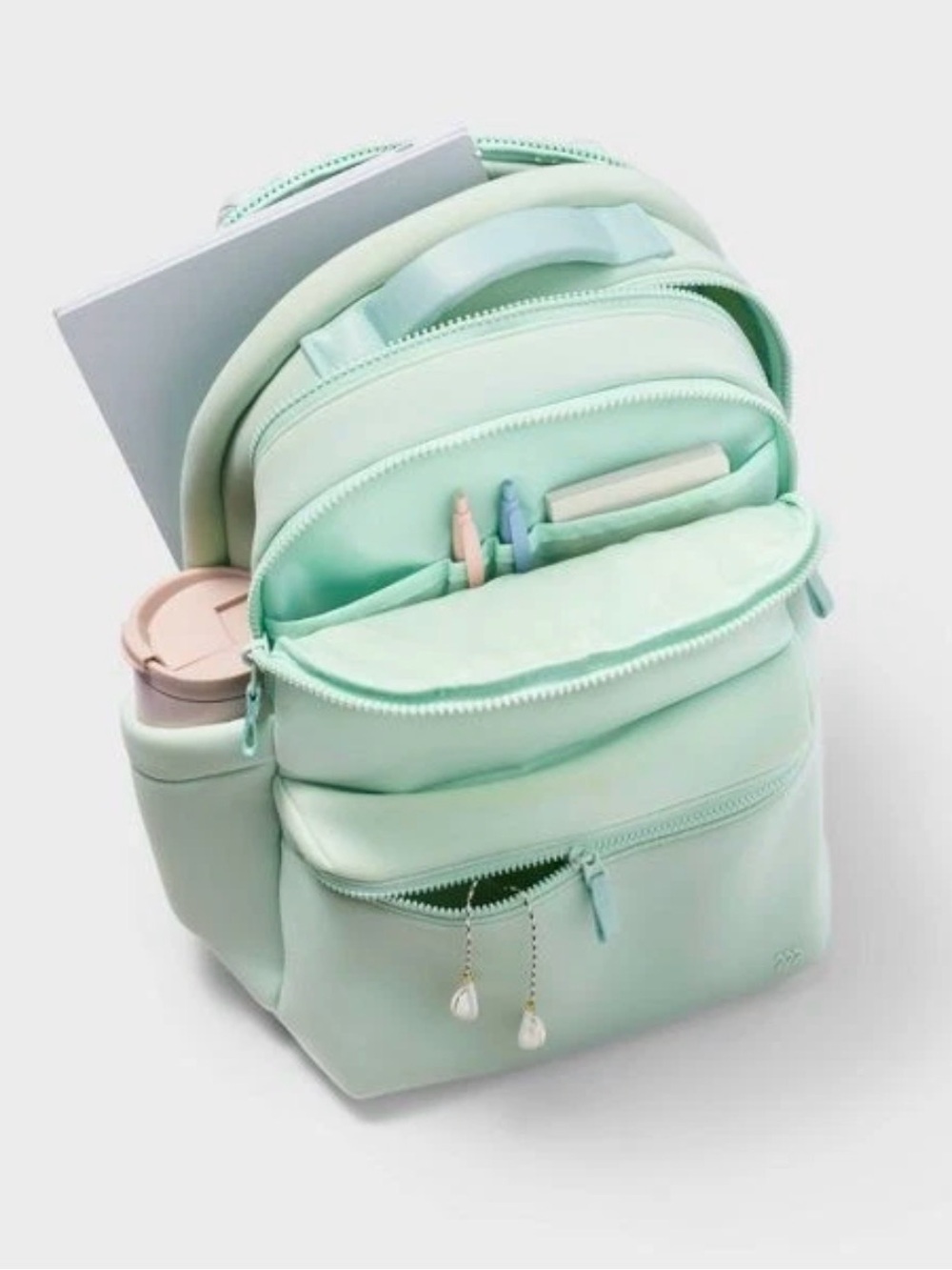 ALL IN MOTION 14L FAUX NEOPRENE BACKPACK - MINT GREEN - Picture 1 of 10